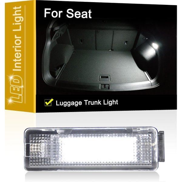 12V LED Luggage Trunk Lamp For Seat Alhambra Altea Cordoba/Vario Ibiza Toledo Leon White Luggage Compartment Light Assembly