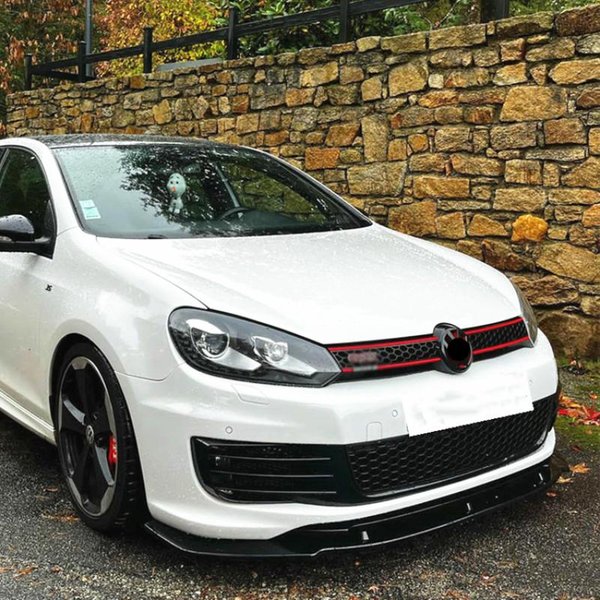 Für VW Golf 6 MK6 GTI GTD 2010-2013 Auto Frontstoßstange Splitter Lippe Diffusor Karosserie-Kit Spoiler Schutz Nachrüstzubehör Neu