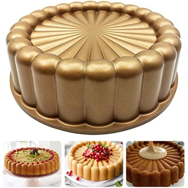 Charlotte Kuchenform, Aluminium, Küchenzubehör, Dekoration, rund, Weihnachten, Valentinstag, Hochzeit, Familie, 3D-Kuchenform