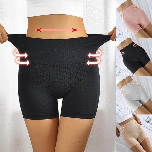Pantalon court de sécurité sans couture pour femmes, taille haute, Anti-frottement, doux, culotte pour garçon, boxer grande taille, sous-vêtements pour femmes