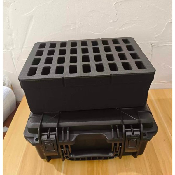 EDC Klappbare Aufbewahrungsbox mit Schwarzer Auskleidung für 12 Zoll (24 Einheiten) oder 15 Zoll (36 Einheiten) - Sammelorganizer