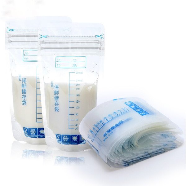 Sac de Conservation du Lait Maternel Autonome, Stockage des citrouille pour Bébés, Nombreux Sacs de Congélation du Lait, Sans Fuite, Sûr, Rajeunissement, Sans BPA, 30 Pièces, 250ml
