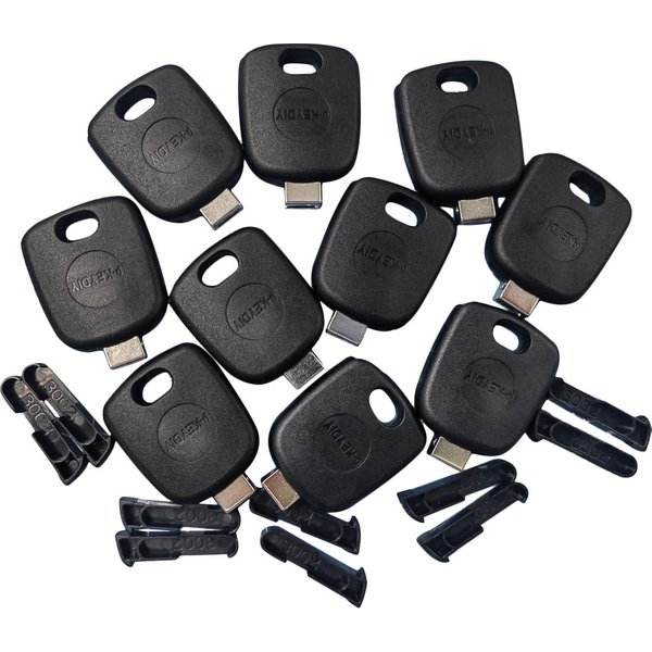 Étui à clé transpondeur universel KD, 10/50 pièces, puce de rechange, tête de clé KD Xhorse, coque de lame avec clé à distance non coupée, lame KD