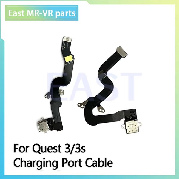 Original Charging Cable for Quest 3 Quest 3s Charging Port Flex Cable Power Headphone Jack Replacement Part Accessory