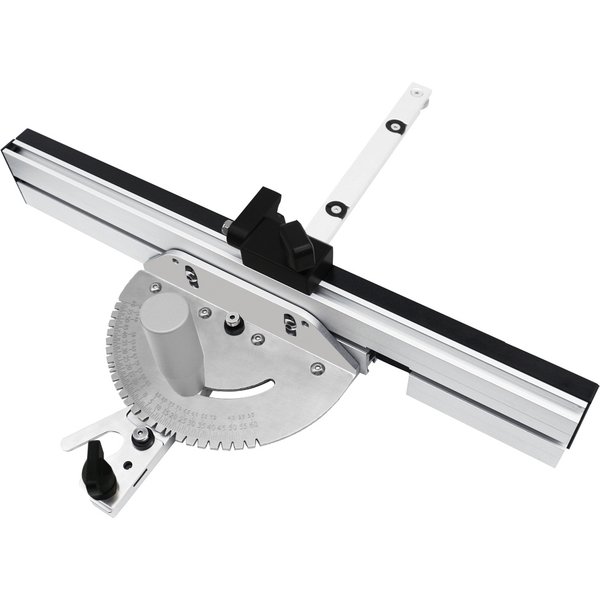 Jauge à onglets d'angle de travail de calcul, clôture à tenon, rail en T, règle de poussée, guide, routeur, table de scie, tenon à mortaise, butée de goulotte, 450mm