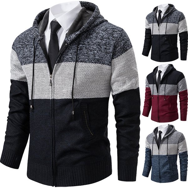 Pull à Capuche pour Homme, Manteau, Couleur Assortie, Tendance, Nouvelle Collection Automne et Hiver 2023