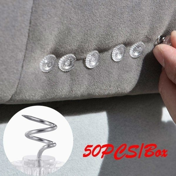 Broches de canapé rotatif et fixée, clous torsadés avec draps de couette fixes, boucle antidérapante, 50 pièces/boîte