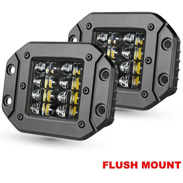 5" 40W Flush Mount LED Work Light For Tractors boat Auto Off Road 4x4 12V 24V Spotlight LED Light Bar Car Driving Lamp