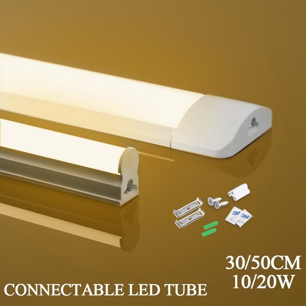 Tube lumineux Led 110V 220v, barre lumineuse, bande lumineuse 30/50cm, lampes murales de plafond pour armoire de cuisine, éclairage de chambre à coucher