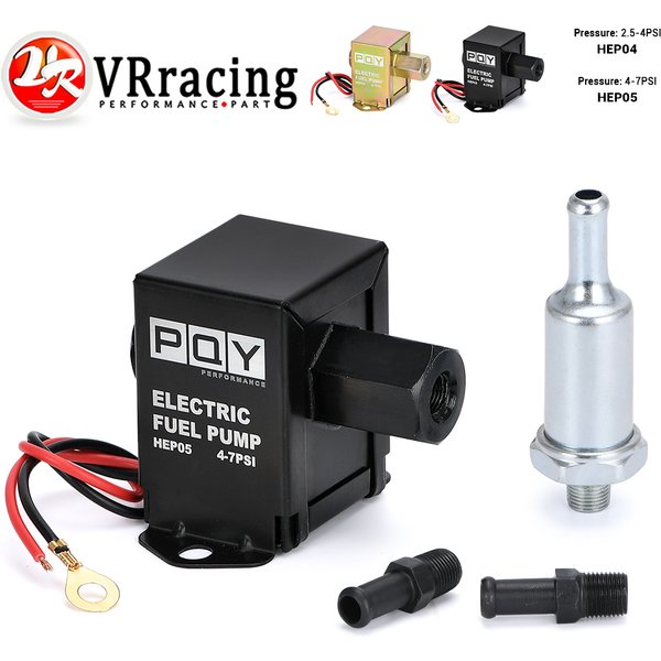 Pompe à carburant électronique universelle en ligne 12V, 4-7psi, haute pression 90LPH, gaz, essence, Diesel, Compatible 40104 40106 40107 P502