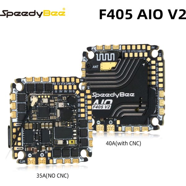 SpeedyBee F405 AIO V2 35A 40A Blue-jay 25,5x25,5 3-6S Flugsteuerung und ESC Integrierter Modellflugzeug-Controller