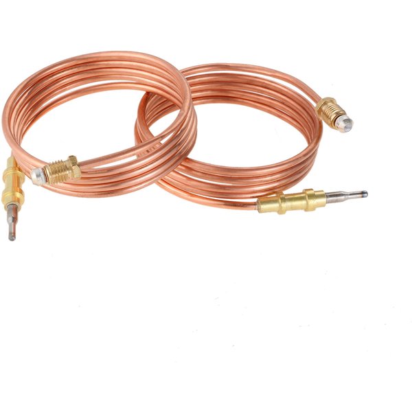 2pcs/set 39.5" Gas Heater Thermocouple 098514-01 Solid Copper Replacement for Desa LP Vent Free Wall Heater Comfort Fireplace