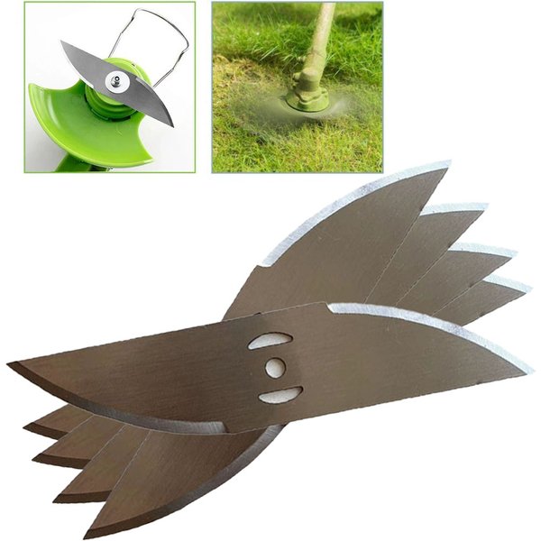 1/5 pièces 150mm métal herbe taille-bordures tête lame remplacement tondeuse à gazon lames de scie raccords jardin outil électrique accessoires