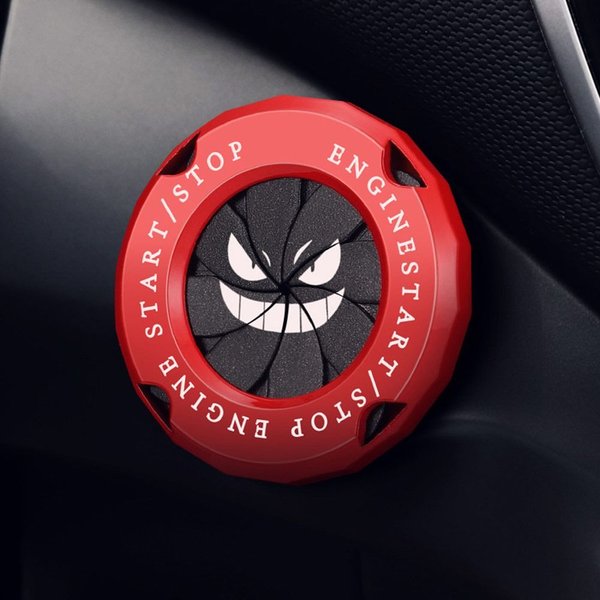 Couvercle de protection de commutateur de démarrage, housses rotatives, autocollant, décoration intérieure de voiture, bouton d'arrêt Onekey, accessoires