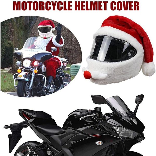 Motorrad Helm Cartoons Plüsch Helm Schutzhülle Helm Voll gesichts abdeckungen für Outdoor-Spaß personal isierte Helme Weihnachten