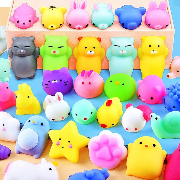 20/30/50PC Nette Cartoon Tier Stress Relief Spielzeug Für Jungen Mädchen Geburtstag Party Favor Piñata füller Karneval Kinder Party Liefert