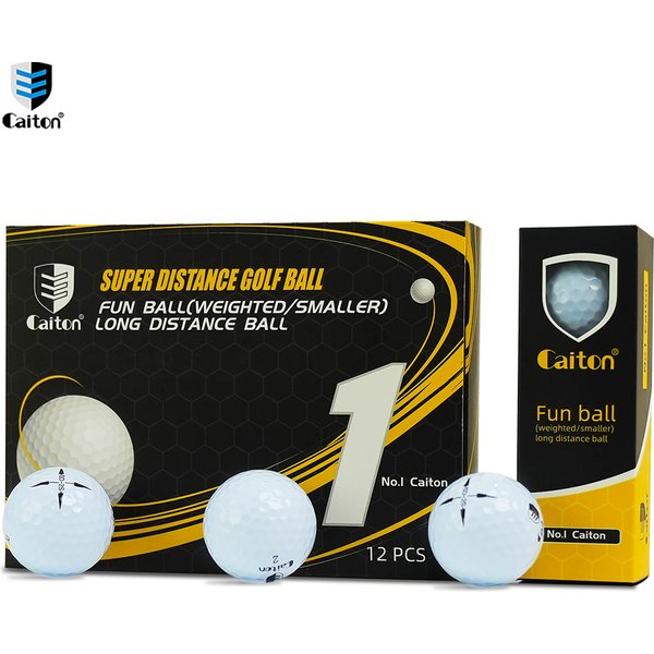 Caiton 12Pcs Weighted Golf Practice Balls Small Heavy Golf Balls Swing Training Aid for Driving Range Strength and Impact Practi