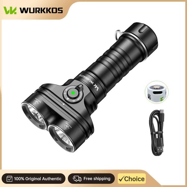 Lampe de plongée Wurkkos DL05, nouvelle lampe de plongée, 6000 lumens, rechargeable, batterie 26800, interrupteur magnétique, lampe de plongée professionnelle