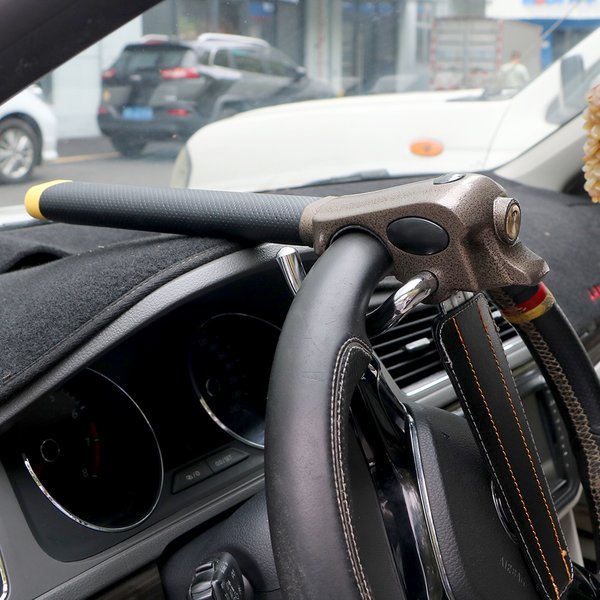 Verrouillage du volant de voiture, Protection antivol, verrouillage intérieur, dispositif de sécurité, serrures de voiture pliables, accessoires automobiles universels