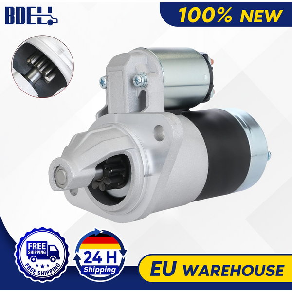 Moteur de démarrage BDELI pour moteur marin Yanmar 1GM 2GM 3GM, 12V 1.0kW 9T, remplacement 128170-77010 S114-303 410-44031, compatible 1GM10 2GM20 3GM30 KM2 KM3