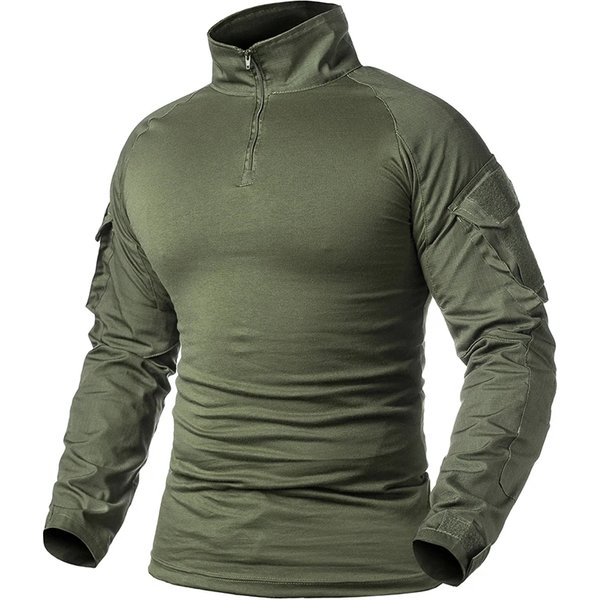 Hommes armée américaine tactique Multicam militaire Combat noir T-Shirt à manches longues CP Camouflage Airsoft chemises Camping chasse vêtements