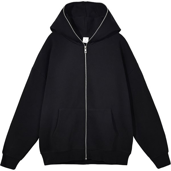 Harajuku jacket Sweatshirt hommes zip veste à capuche Vintage manches longues grande taille Sweatshirt à capuche manteau