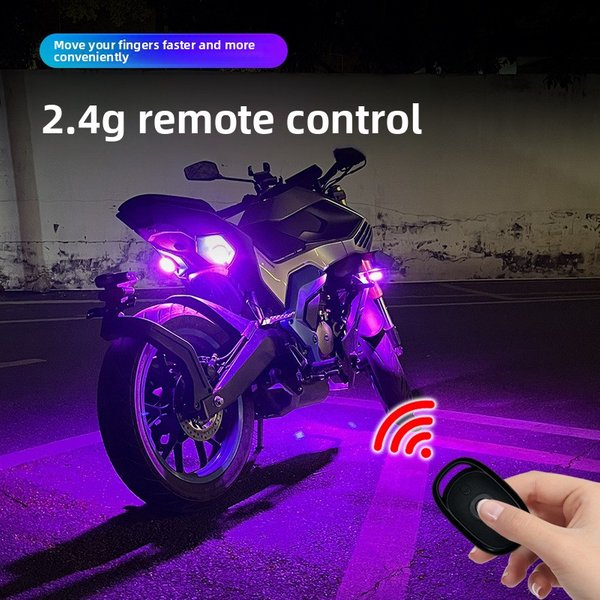 4 szt. Bezprzewodowe lampy stroboskopowe LED z pilotem, 7 kolorów, ładowane przez USB, światła ostrzegawcze antykolizyjne do samochodu, motocykla, drona, roweru