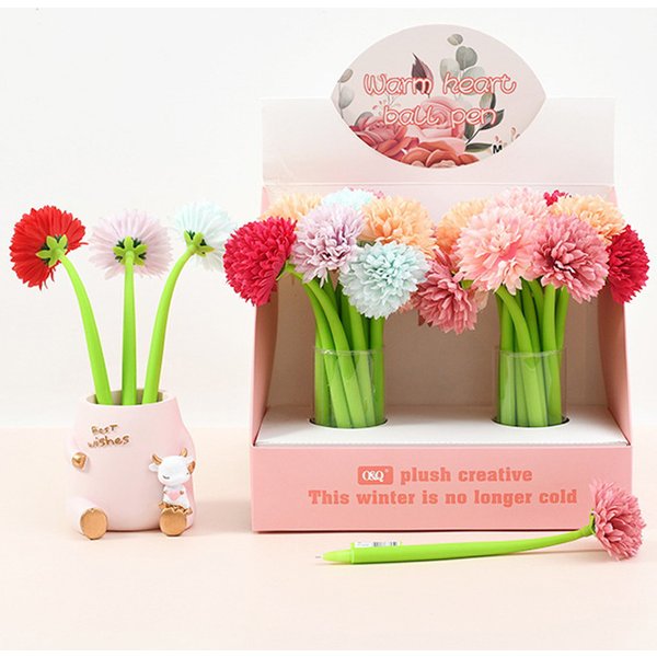 1 Piece Kawaii Flower Pen Stationery Creative Sweet Pretty Lovely Soft Gel Pen