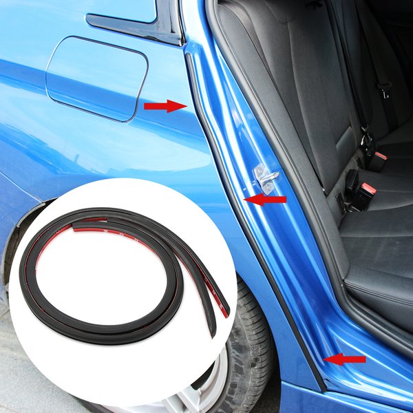 Bande d'étanchéité en caoutchouc pour porte de voiture, coupe-froid pour pilier B, mastic de protection, garniture de porte automatique, 2 pièces