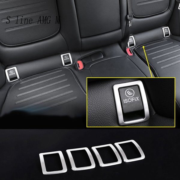 Auto Styling zurück reihe sitz taste dekoration Rahmen Abdeckung Aufkleber Trim Für Mercedes Benz C Klasse W206 2022 Innen Zubehör
