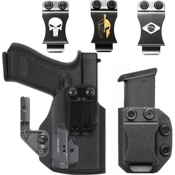 Kydex étui interne pour Glock 17 19 19X 25 31 45 MOS avec Olight Baldr S PL Mini 2 800 Lumens GM23 lampe de poche lumière tactique