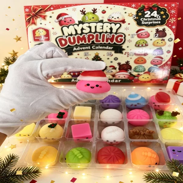 Weihnachts-Quetsch-Adventskalender 2026, Fidget-Countdown-Kalender mit Überraschungen, sensorisches Fidget-Spielzeug für Erwachsene, Weihnachtsparty-Geschenke