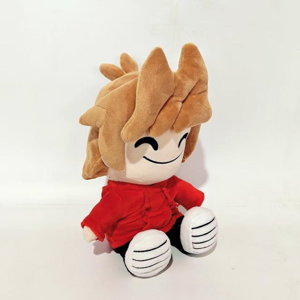 Nowość w magazynie! 9-calowa pluszowa zabawka anime Eddsworld Tord, kolekcjonerska lalka, prezent dla dzieci, świąteczny pluszak z kreskówki.