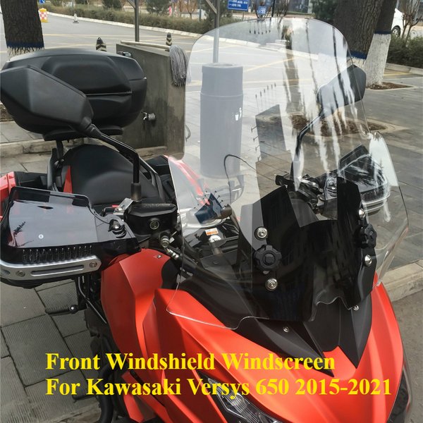 WOLFLINE für Versys 650 Frontscheibe für Kawasaki Versys 650 Windschutzscheibe Windabweiser Sport Touring Windschutz 2015–2021