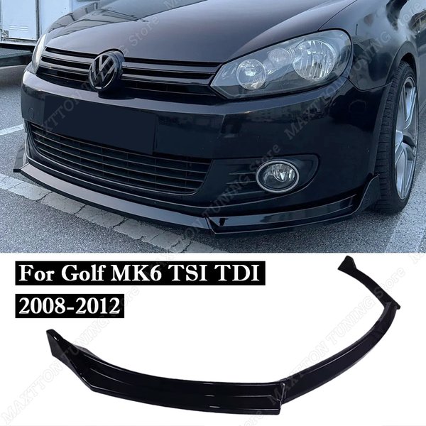 Splitter przedniego zderzaka w stylu Maxton do Volkswagen Golf 6 MK6 Standard TSI TDI 2008-2012, zestaw dyfuzora, spoiler, osłona, modyfikacja