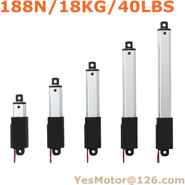 Hochwertiger 6V 12V 24V DC Micro neuer Linearantrieb Gleichstrommotor 30/50/75mm 100mm 150mm Hub angepasst 188N Kraft kostenloser Versand
