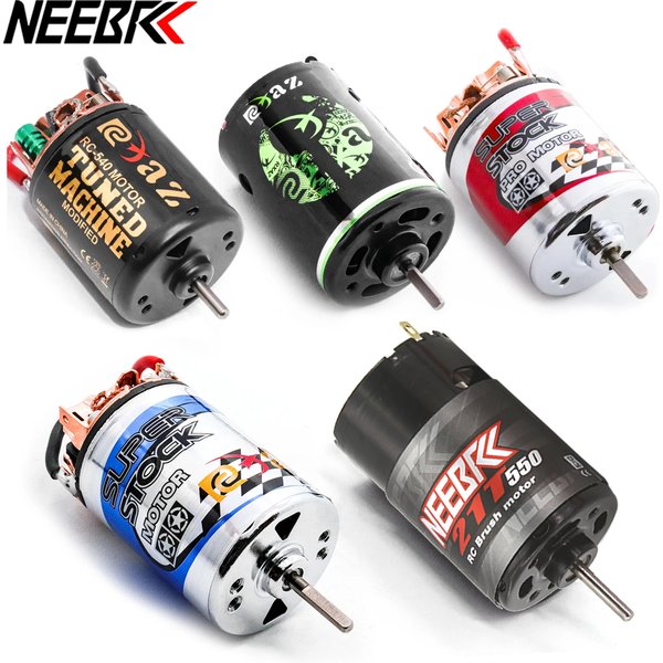 NEEBRC 540 550 Brushed Motor Upgrade Waterproof for 1/8 1/10 RC Car Crawler Axial SCX10 Wltoys Redcat Gen8 Traxxas TRX4 TRX6 WPL