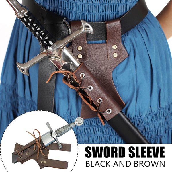 Holster Mittelalterlicher Schultergurt Schwert-Halter Scheide Halloween Erwachsene LARP Ritter Waffen-Cosplay-Kostüm-Requisiten Rapier-Halter