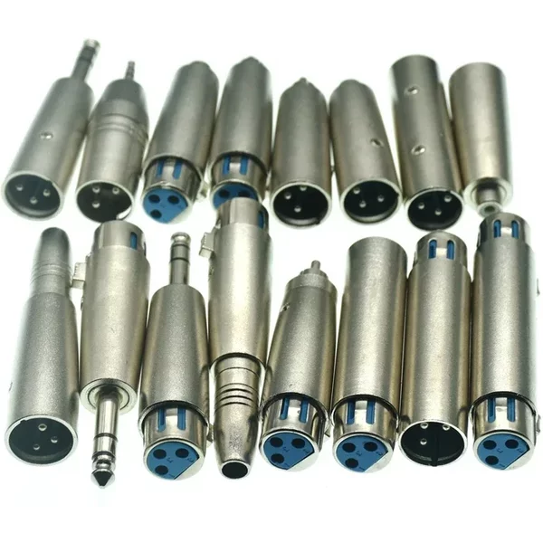 Adaptateur de plomb XLR femelle à Jack Mono mâle 3 broches vers 6.35mm, Microphone 3 broches XLR mâle vers RCA femelle, adaptateur Leader nickelé