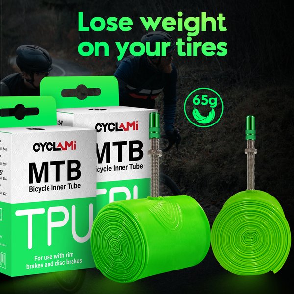 Cyclami ultraleichte Fahrrads ch lauch 26 27,5 29 Zoll MTB Fahrrad TPU Material Reifen 45mm Französisch Ventil super leichte Anti oxidation