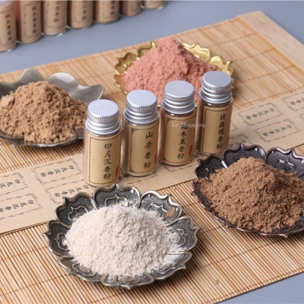Poudre d'encens de bois d'agar indonésien fait à la main, ensemble d'encens de shannai, bricolage