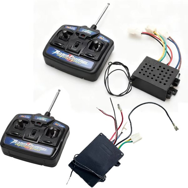 1 zestaw 27MHZ 4CH zestaw pilota z odbiornikiem 6V 12V dla RC dzieci jazda elektryczne samochody dla dzieci sterowanie kierownicą