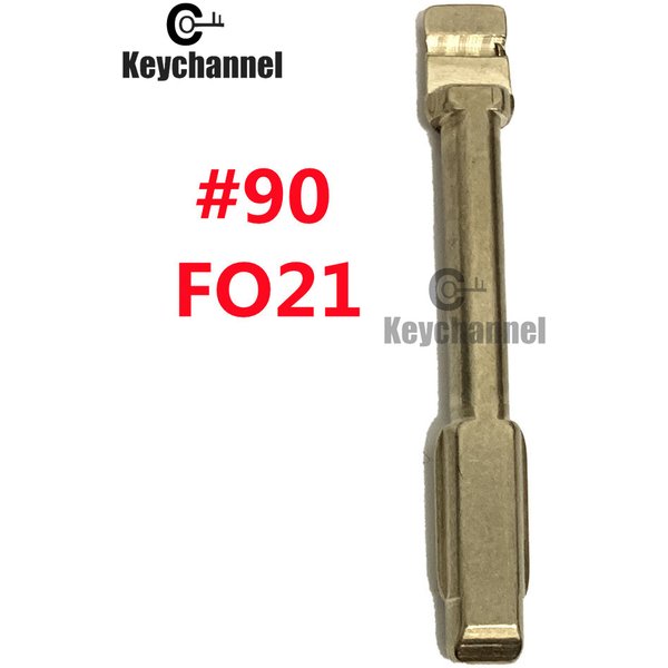 Lame de clé de voiture FO21, 10 pièces # 90 KD clé vierge 6 lames coupées pour Ford Focus Transit Mondeo Jaguar XJ8 pour clé KEYDIY KD VVDI Xhorse