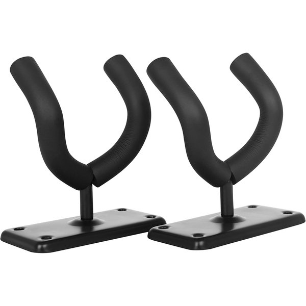 2 Pcs Guitar Hooks Metal Square Channel Plate Wall Guitar Iron Hooks Fixed At All Corners Good Stability Guitar Accessories