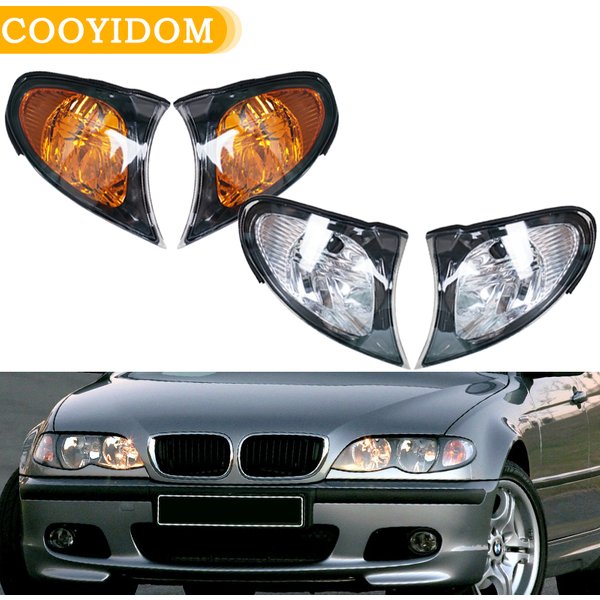 Światło narożne do BMW serii 3 E46 4-drzwiowe 318i 320i 325i 330i 2002-2005, kierunkowskaz, światło pozycyjne, światło parkowania, bez żarówki