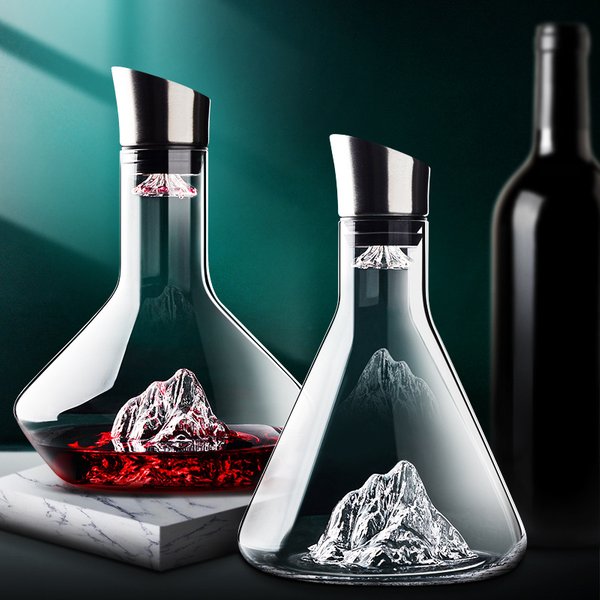 Carafe à vin en verre de cristal sans plomb, carafe rapide créative, ensemble de verres à vin rouge, accessoires pour vin, 1800ml