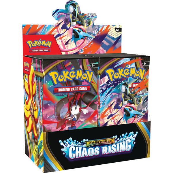 2026 Karty Pokémon Chaos Rising Booster Box 36 Paczek 360 Kart Angielska Gra Karciana TCG Kolekcjonerska Gra w Karty Zabawki dla Dzieci Prezent