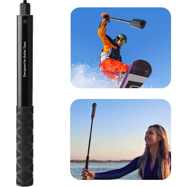 1,2 m ultralanger unsichtbarer Selfie-Stick aus Kohlefaser für Insta360 X3/X2/für DJI Action 3/GoPro Kamera unsichtbarer Selfie-Stick