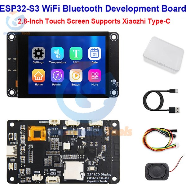 Płytka rozwojowa ESP32-S3 WiFi Bluetooth z 2,8-calowym ekranem dotykowym TFT o rozdzielczości 240x320, moduł wyświetlacza LCD, obsługuje Xiaozhi