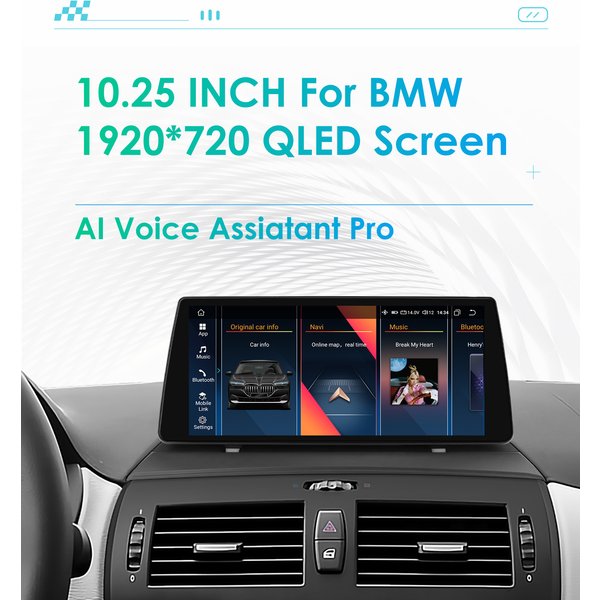 Android Autoradio für BMW X3 E83 Idrive 2004-2010 Auto Wireless Carplay Multimedia-Player GPS Autoradio WIFI 1920*720 Bildschirm